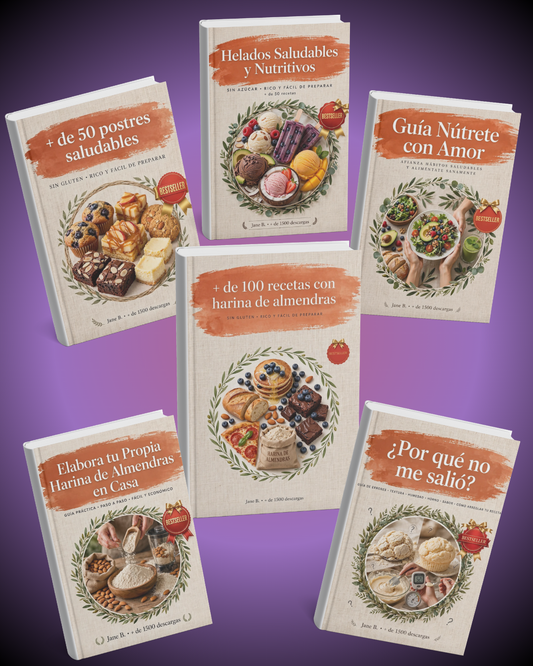 +100 Recetas con Harina de Almendras + Bonos